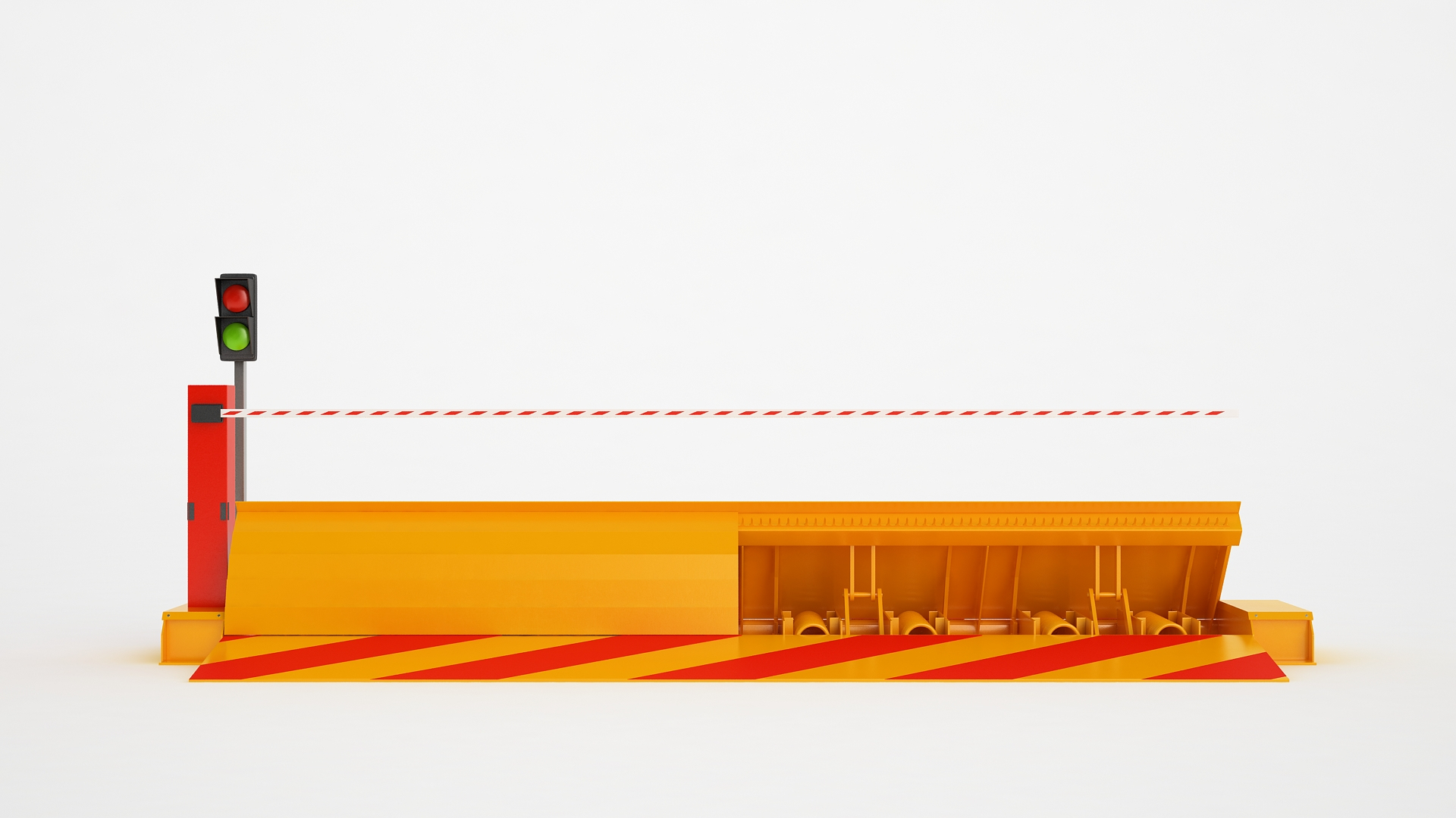 3D Model Road Blocker 02 - TurboSquid 1961183