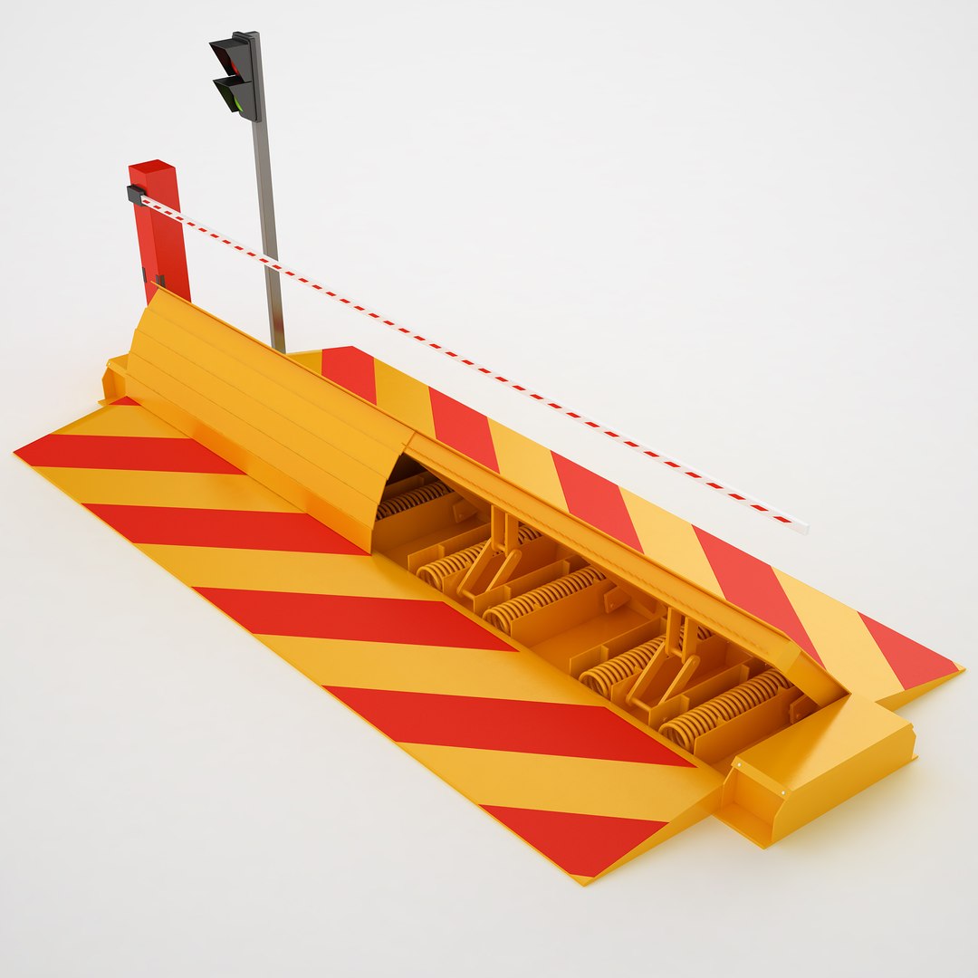3D Model Road Blocker 02 TurboSquid 1961183