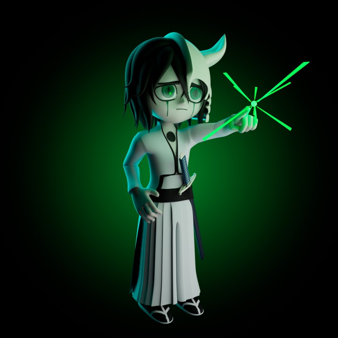 Ulquiorra Cifer Chibi From Bleach Anime 3d Modeling And Rigging From  Shoulders To Hips Model - TurboSquid 2349440, image size:1080x1080