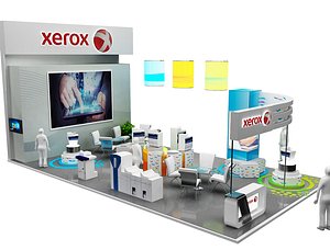 3D stand exhibition booth model