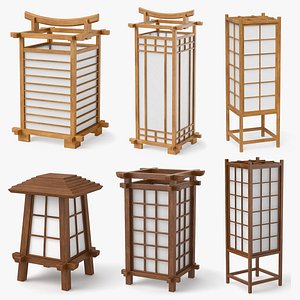 Paper Lantern Collection 3D model