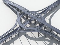 Highway Road Viaduct Flyover 05
