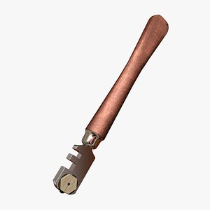 Glass Cutter with Wooden Shaft