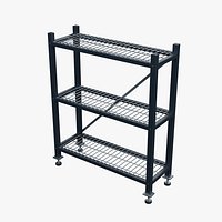 Grid Deck Storage Shelving 1550x550mm Configuration 04