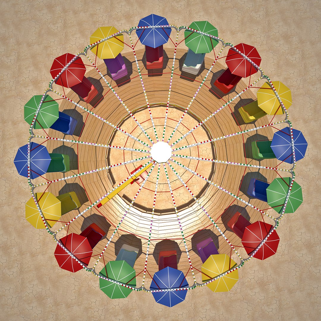 3d Carousel Modeled Model