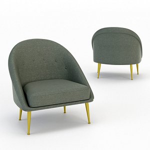 architectural visualization malay armchair 3D model