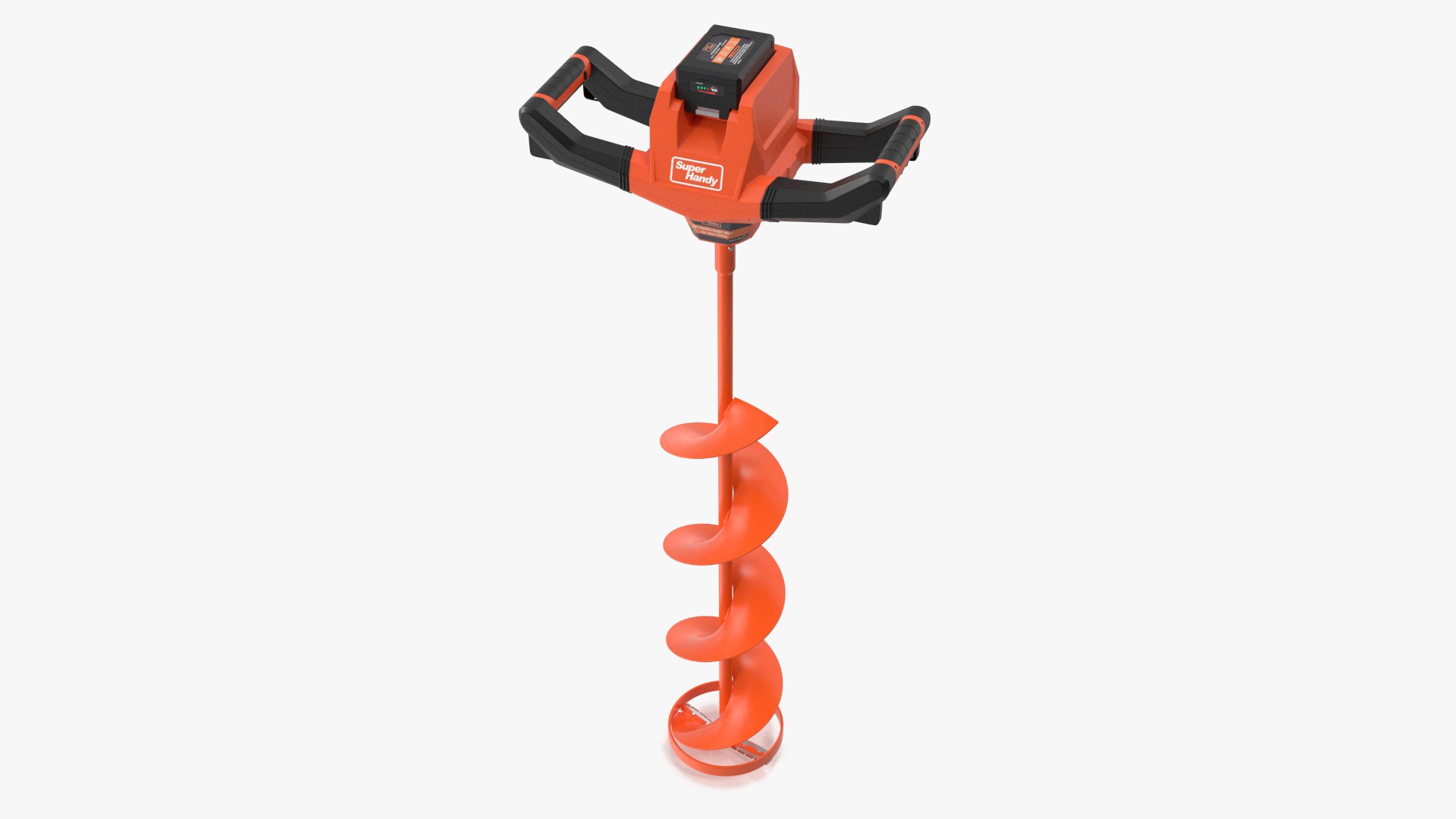 Electric Ice Auger Super Handy Orange 3D model preview