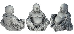 3D Smiling buddha model
