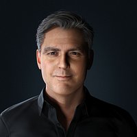 George Clooney 3D Model Low-poly