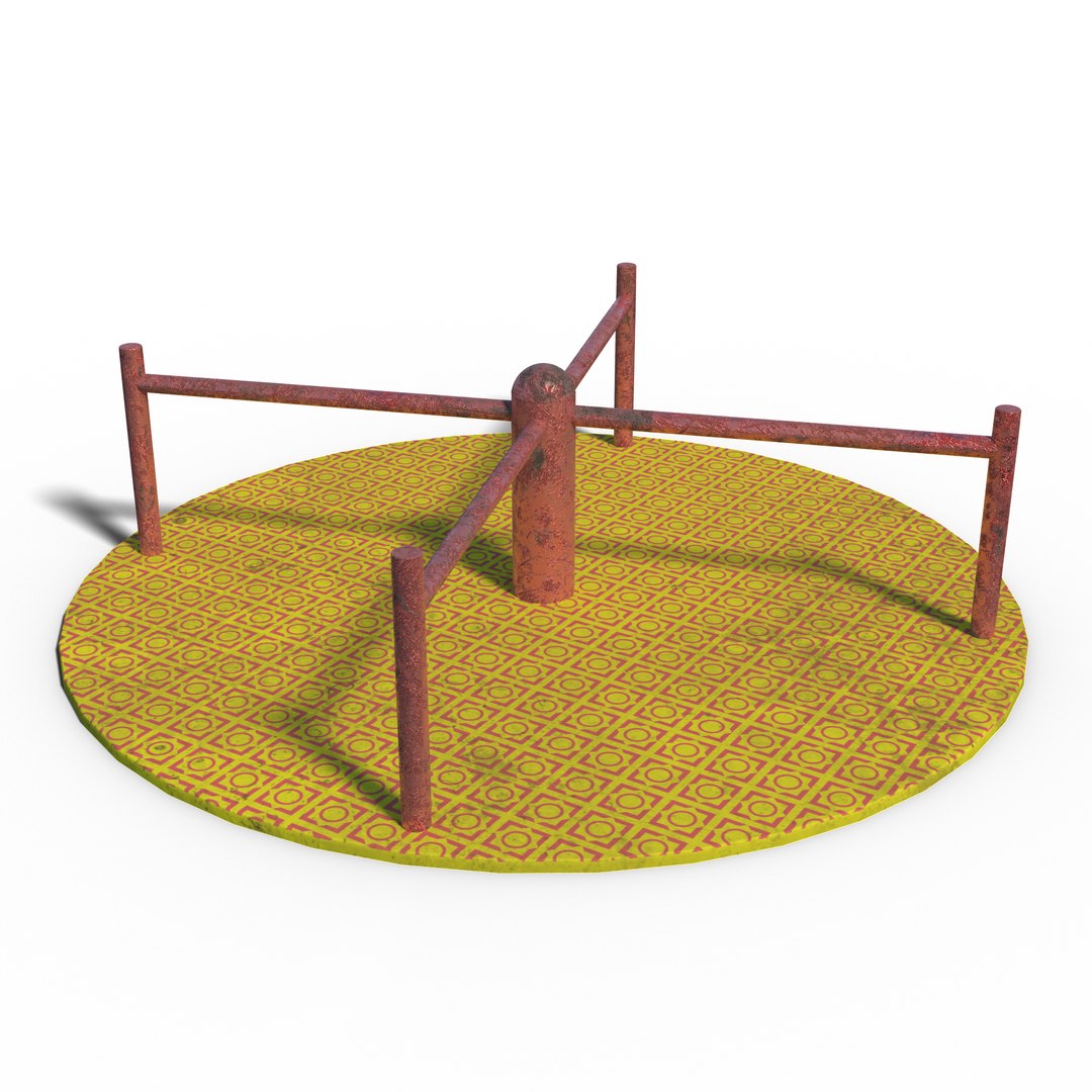 3D Roundabout Swing Model TurboSquid 2058606