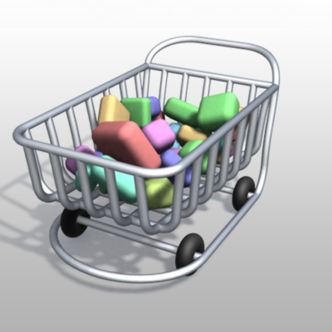 Maya Cartoon Shopping Cart