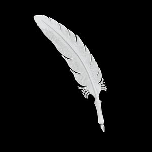 Phoenix Feather Quill Pen 3D Print Model
