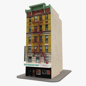 NYC New York Chinatown City Building 02 3D model