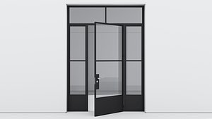 Aluminium door 172 3D model