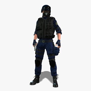 3D Advanced Combat Soldier model