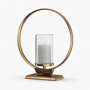 3D modern-candle-holder----unlit