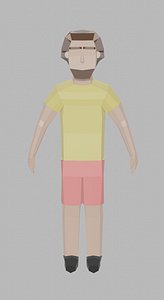 Low Poly Character Man rigged Unity #5
