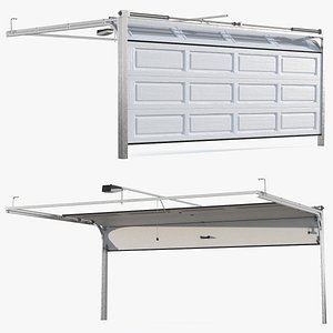 Electric Garage Doors White Rigged