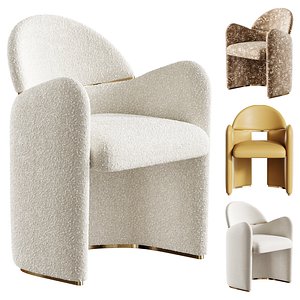 Snowden Dining Armchair 3D model