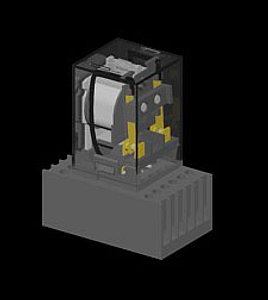 free relay 8 pin 3d model