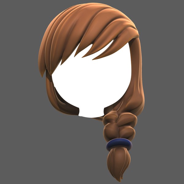 Base de cabelo para menina V33 Modelo 3D - TurboSquid 1962151