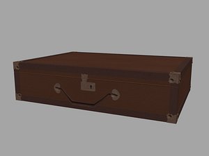 3D old briefcase