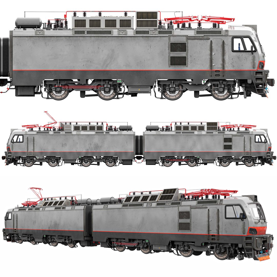 Cargo Train 2ES5 Skif 3D Model - TurboSquid 2336673