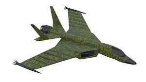 futuristic stealth jet fighter
