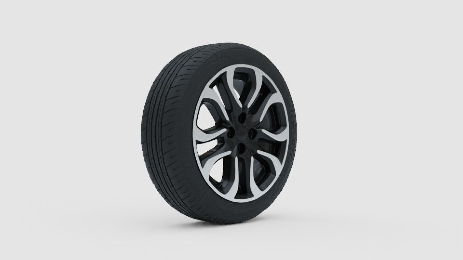 3D Mazda 2 Wheel With Rim Model - TurboSquid 2159931