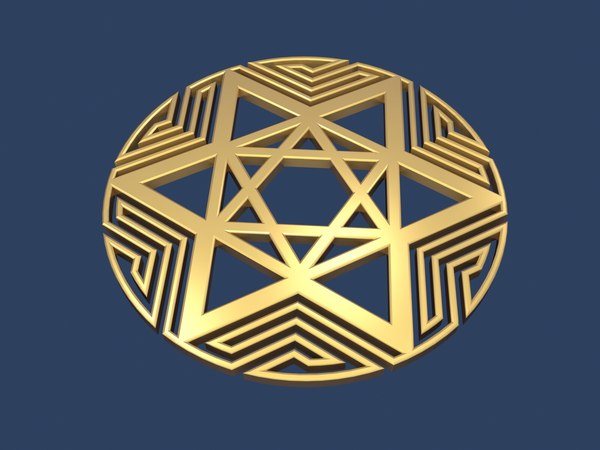 3D model star david medallion - TurboSquid 1429501