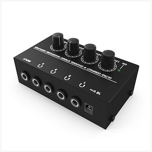 3D Stereo Headphone Amplifier PBR model