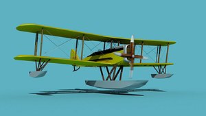 Airco DH-4 V04 Bush Seaplane 3D model
