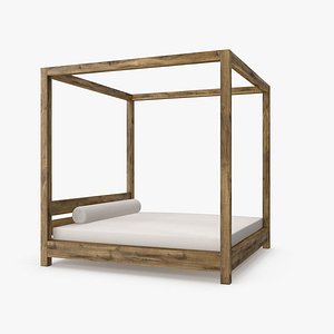 Outdoor Beach Bed with Pillow