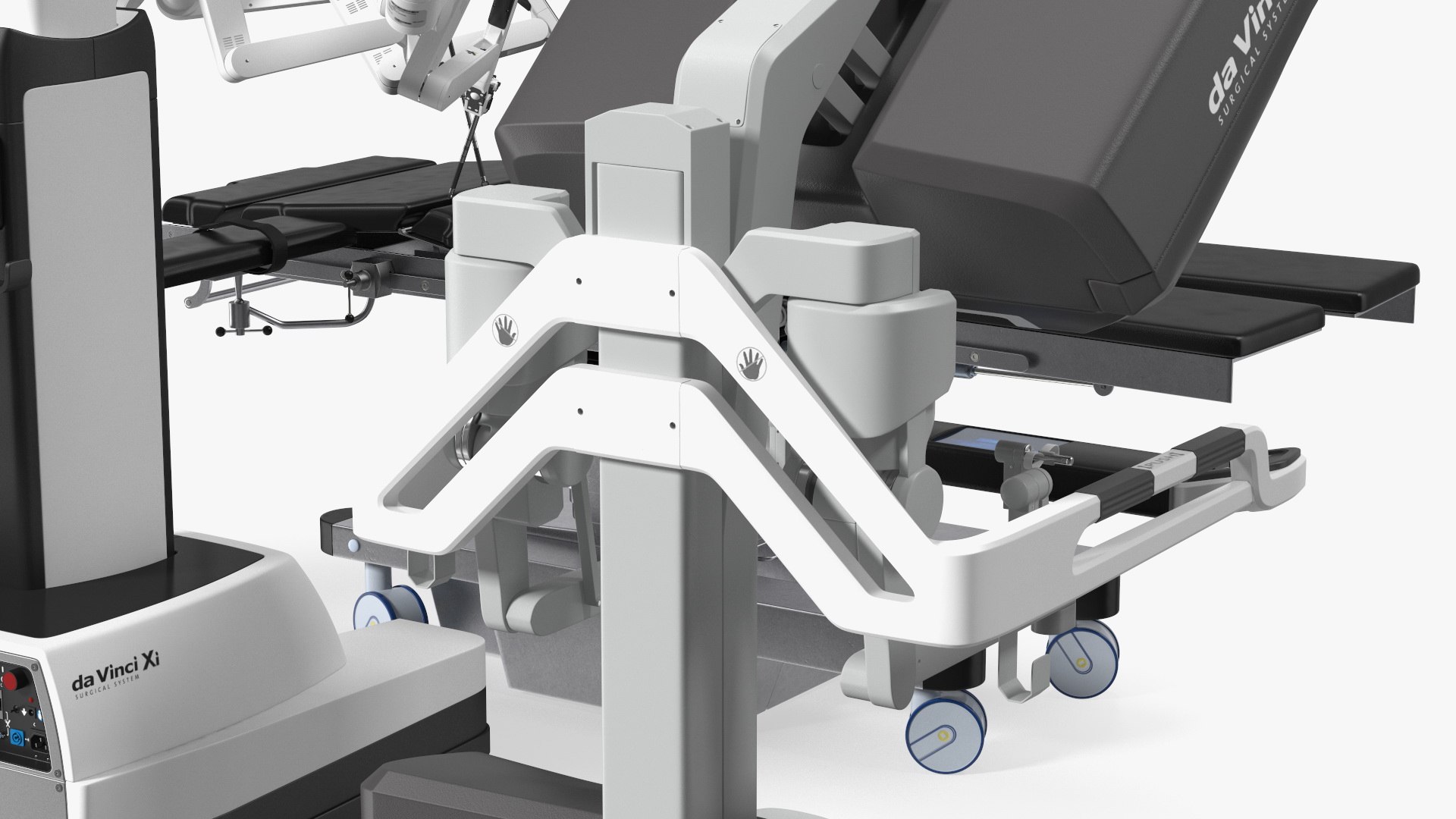 Full Da Vinci Surgical System With Operating Table 3D Model ...