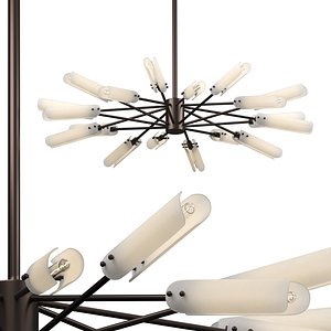 Platiere Circular Chandelier 3D model