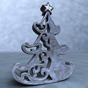 obj christmas tree sculpture