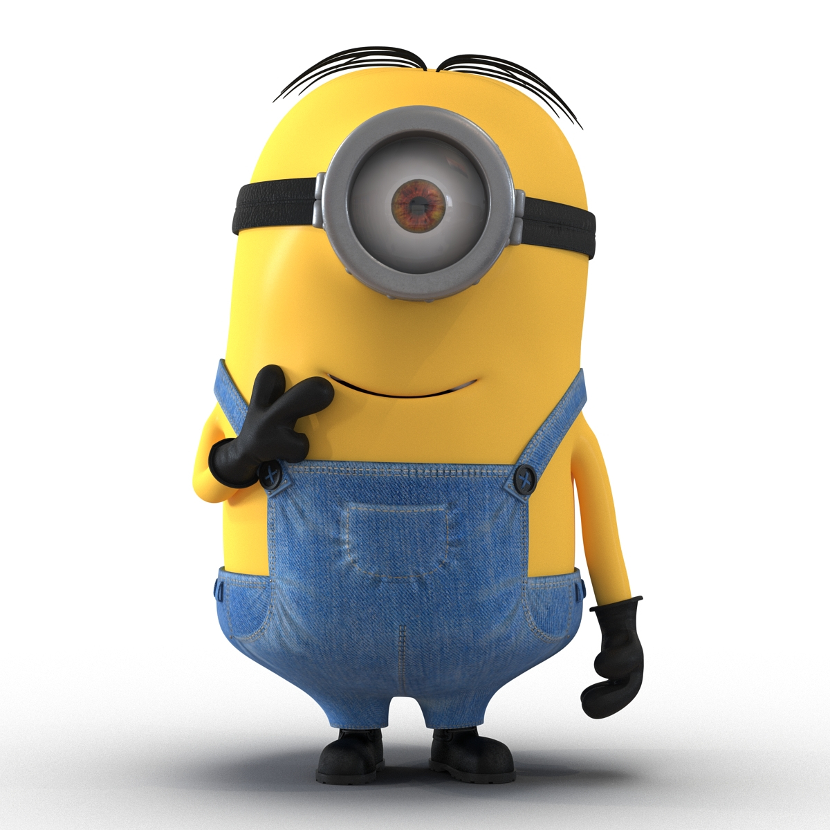 Short Eyed Minion Rigged 3d Model