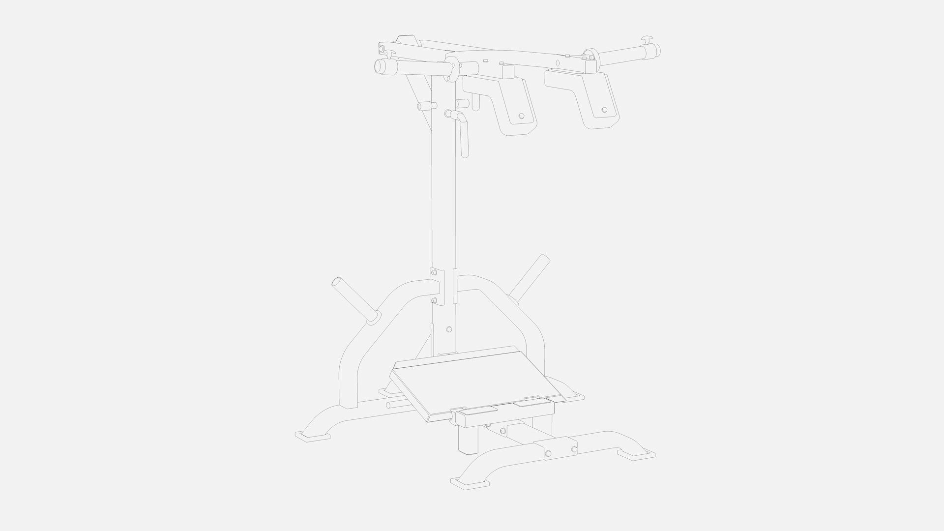 3D Leverage squat and calf raise machine https://p.turbosquid.com/ts-thumb/Mb/oTcwSB/no/leveragesquatmachinewireframe/jpg/1790940160/1920x1080/fit_q87/f4f7d0e9e399da1aa5052890a6322906bb7d743b/leveragesquatmachinewireframe.jpg