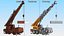 Kompaktkran Liebherr mit montierten Betonbarrieren