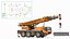 Kompaktkran Liebherr mit montierten Betonbarrieren