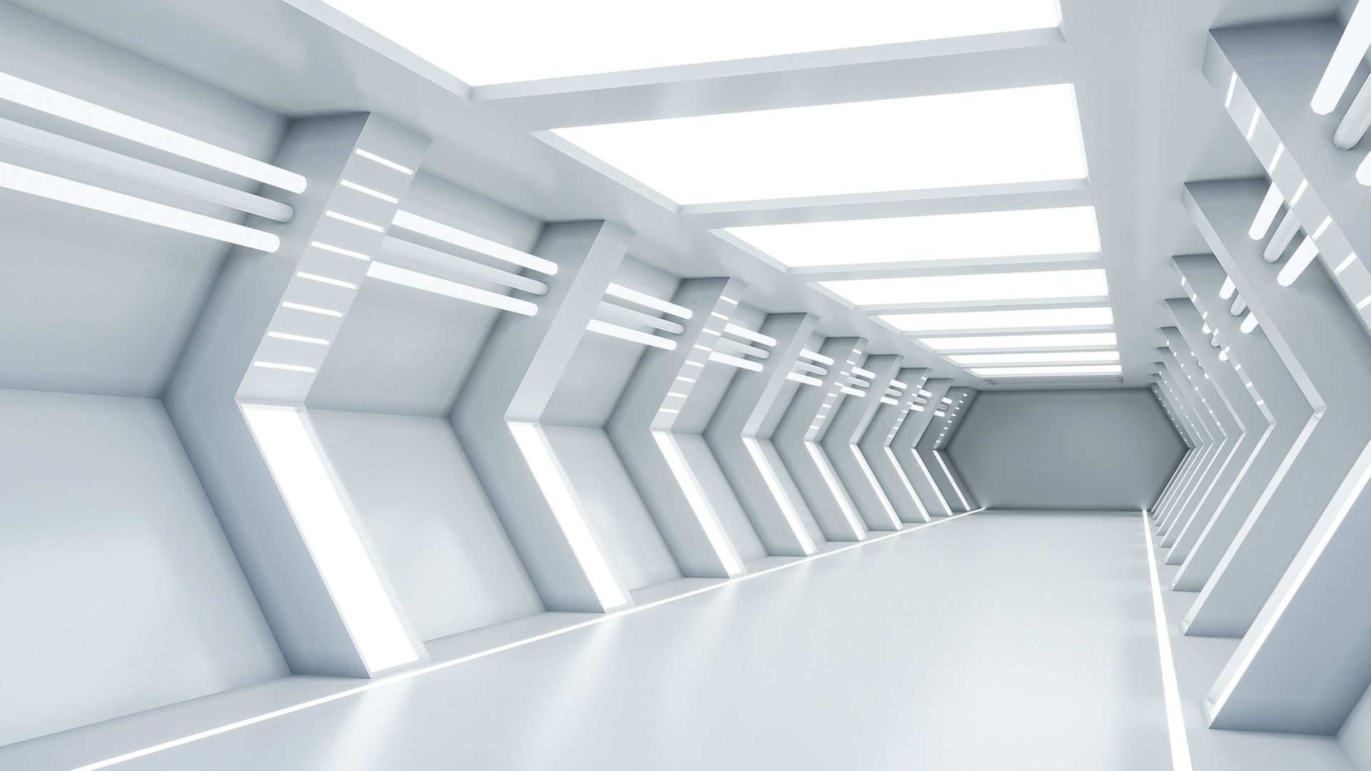 Low Poly Sci Fi Corridor 12 3D - TurboSquid 2102864