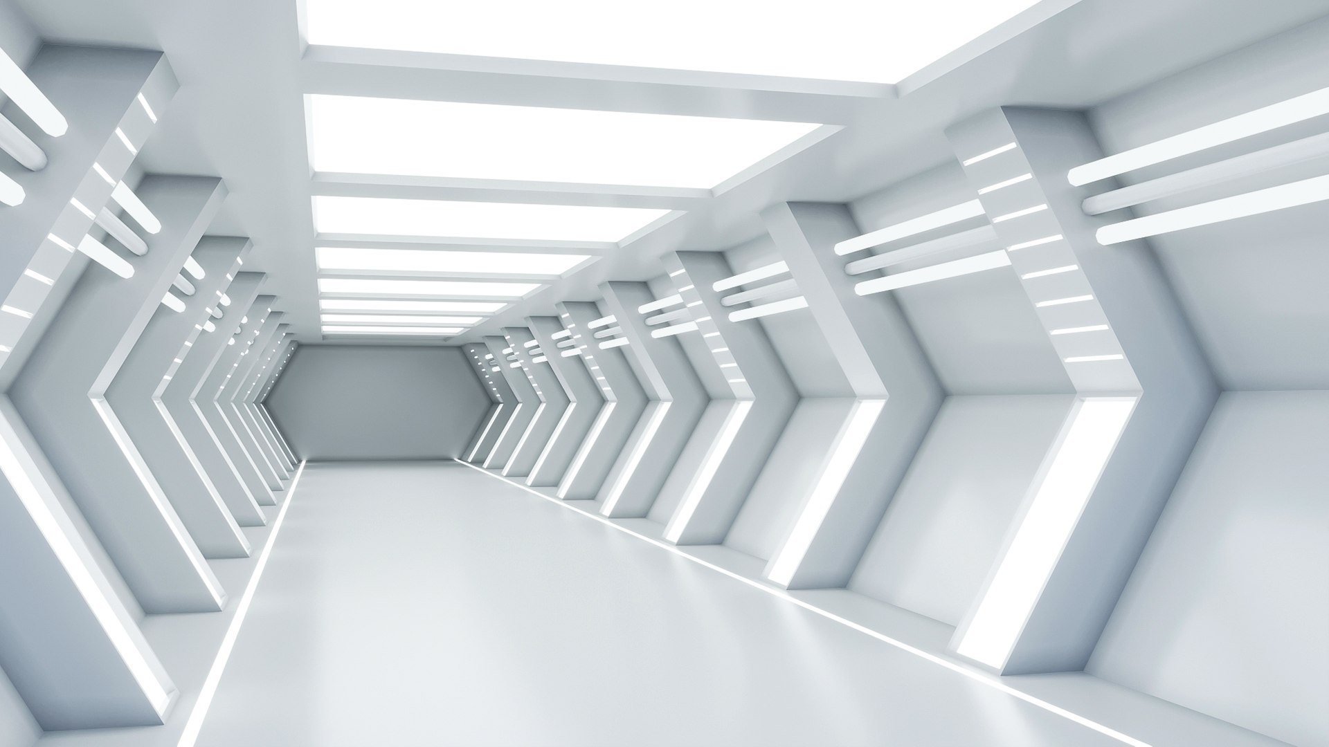 Low Poly Sci Fi Corridor 12 3D - TurboSquid 2102864