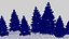 Pine Tree Forest - Winter