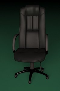 3d leather office chair model