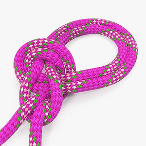 bowline bight knot rope line model