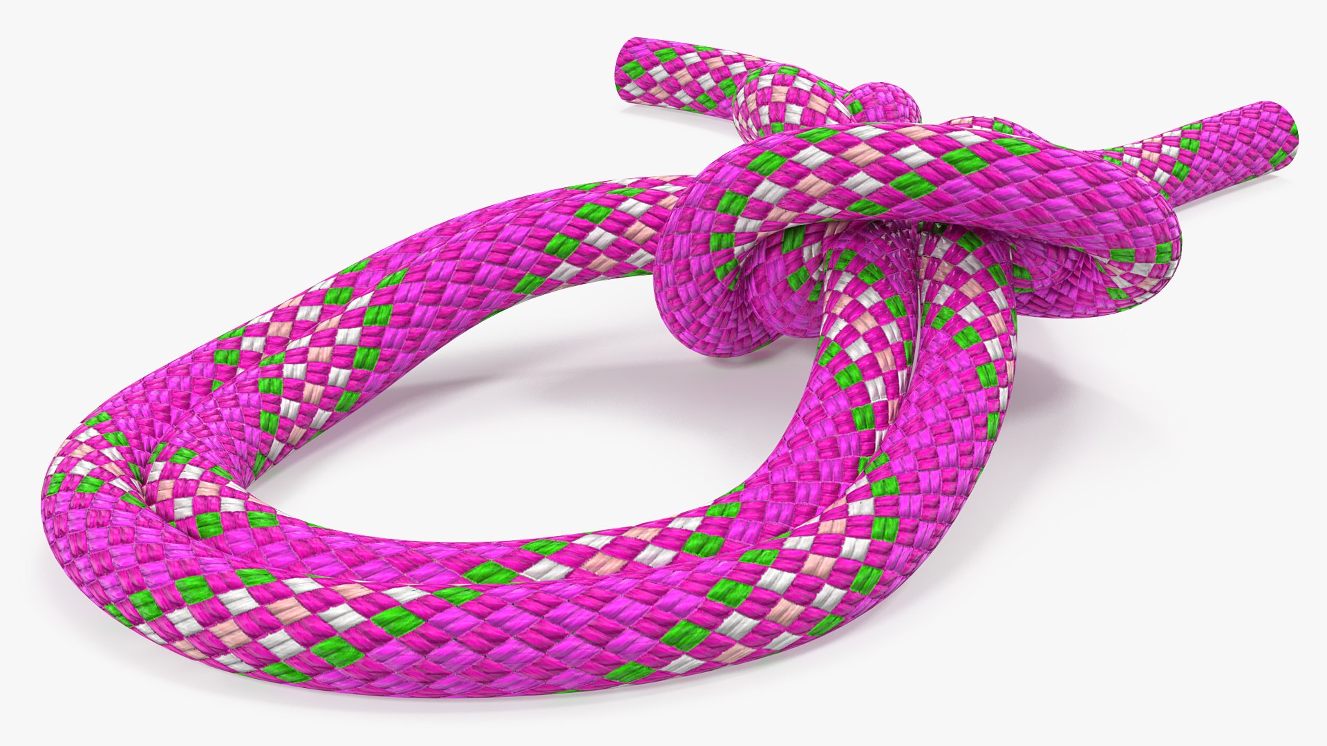 Bowline on a Bight Knot Rope 3D model preview