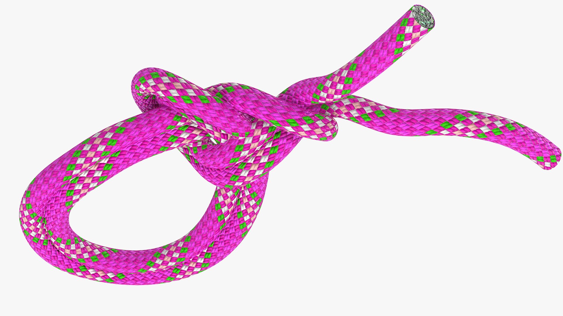 Bowline Bight Knot Rope Line Model - TurboSquid 1651257