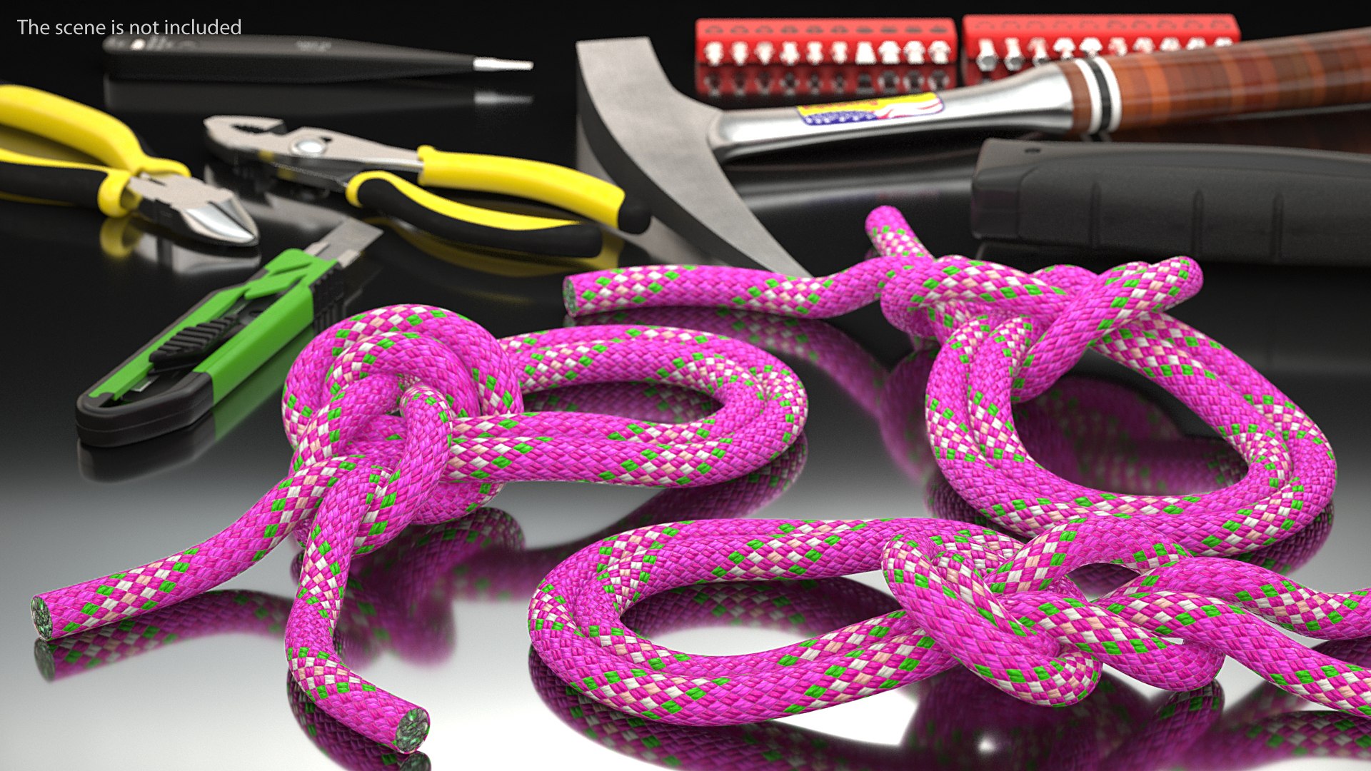 Bowline Bight Knot Rope Line Model - TurboSquid 1651257