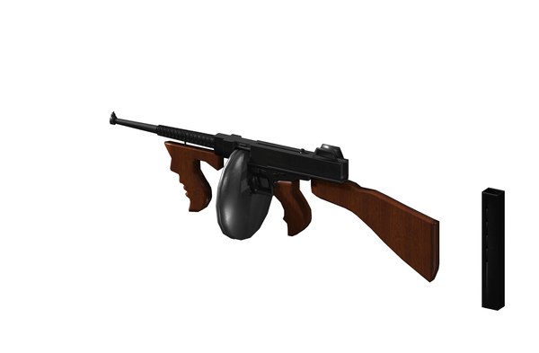 modelo 3d Subfusil Thompson m1921 A - TurboSquid 2192274