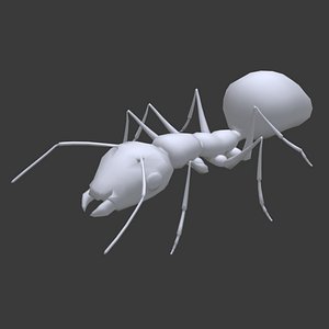 Ant Rigged and Animated